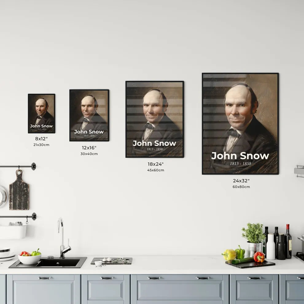 Charming Portrait of John Snow Size Chart