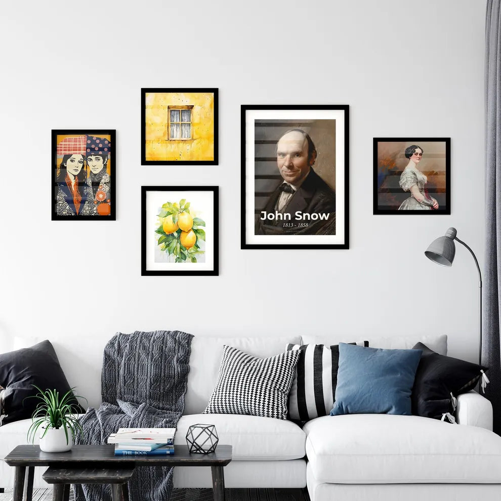 Charming Portrait of John Snow Wall Art