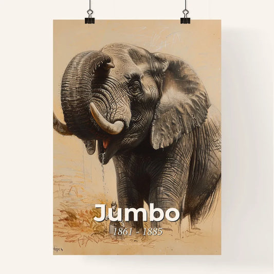 Jumbo the Extraordinary: Iconic Circus Elephant Portrait  Poster