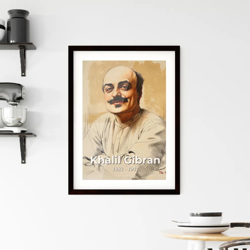 Captivating Khalil Gibran Portrait Hangings