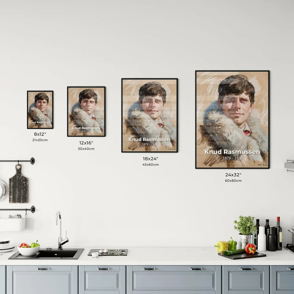 Elegant Portrait of Knud Rasmussen: Arctic Explorer Size Chart