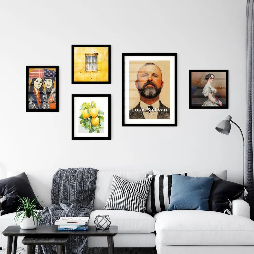 Elegant Portrait of Louis Sullivan Wall Art