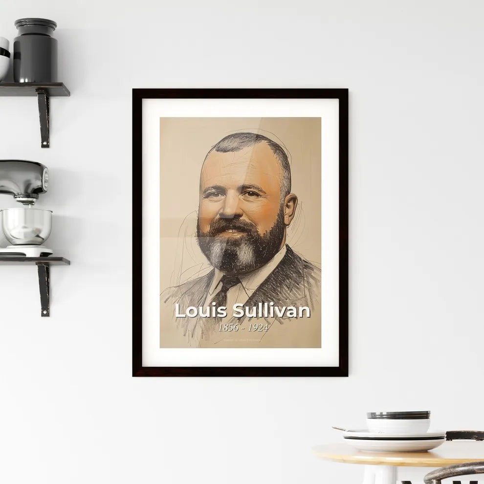 Elegant Portrait of Louis Sullivan Hangings