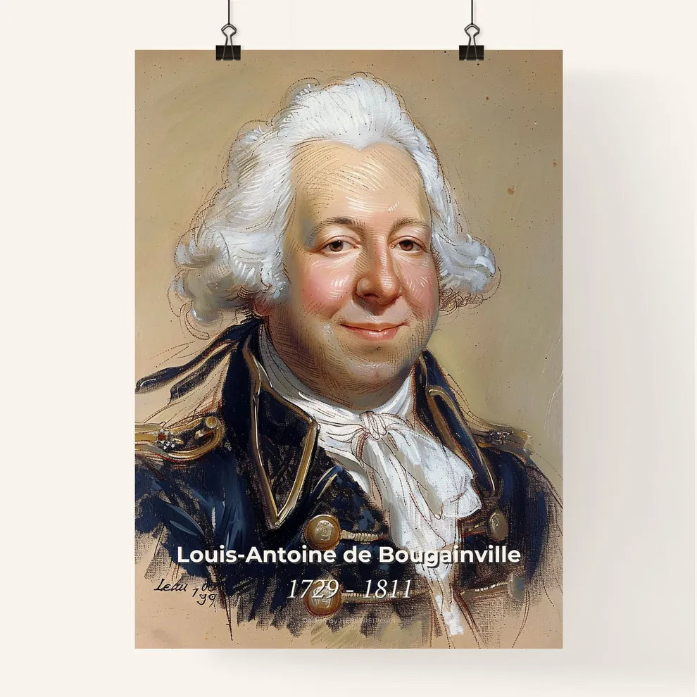 Vibrant Portrait of Louis-Antoine de B Poster