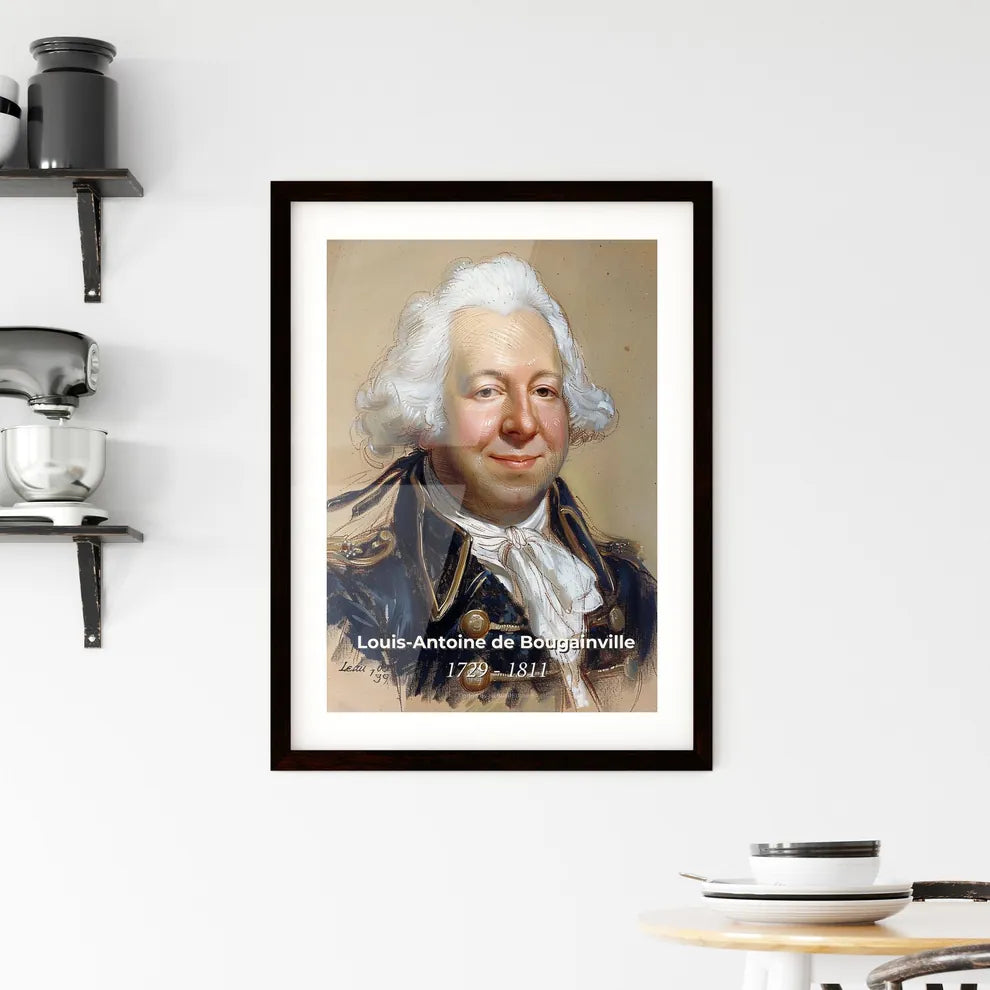 Vibrant Portrait of Louis-Antoine de B Framed Print