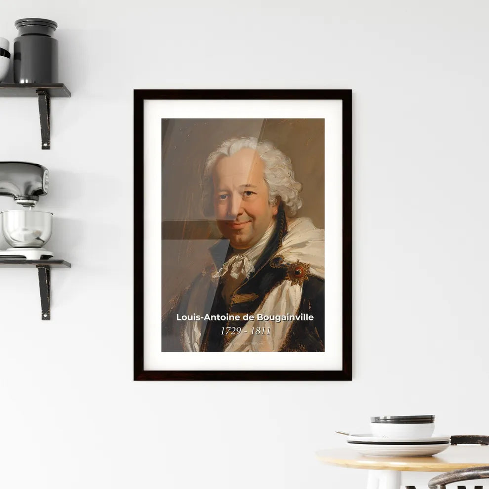 Elegant Portrait of Louis-Antoine de B Framed Print