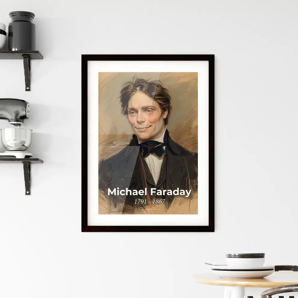 Elegant Contemporary Portrait of Michael Faraday Hangings