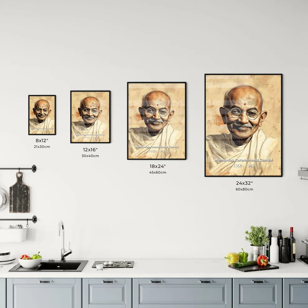 Radiant Portrait of Gandhi - Kitchen Hangings