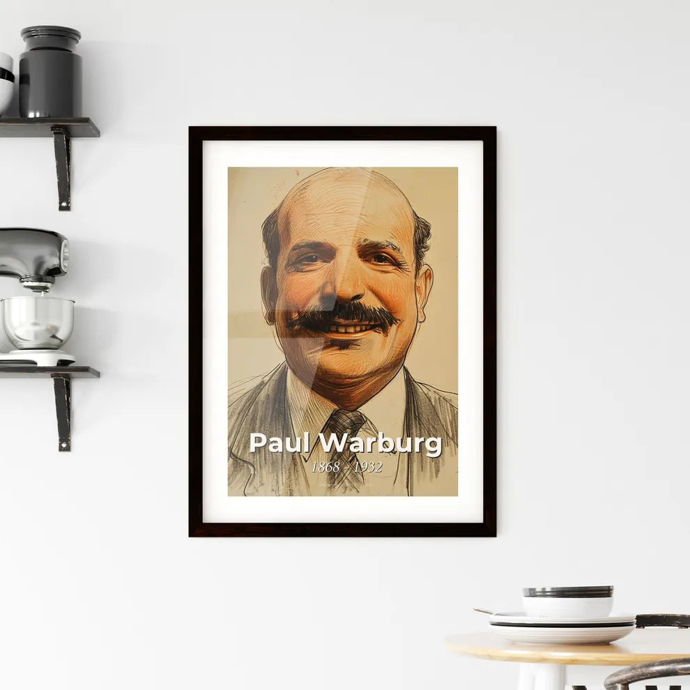 Elegant Portrait of Paul Warburg Hangings