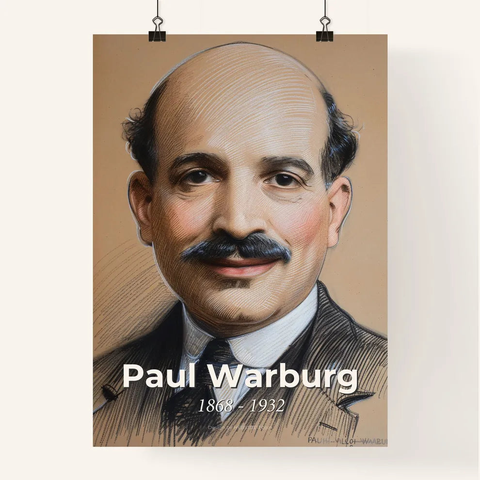 Dynamic Portrait of Paul Warburg Poster