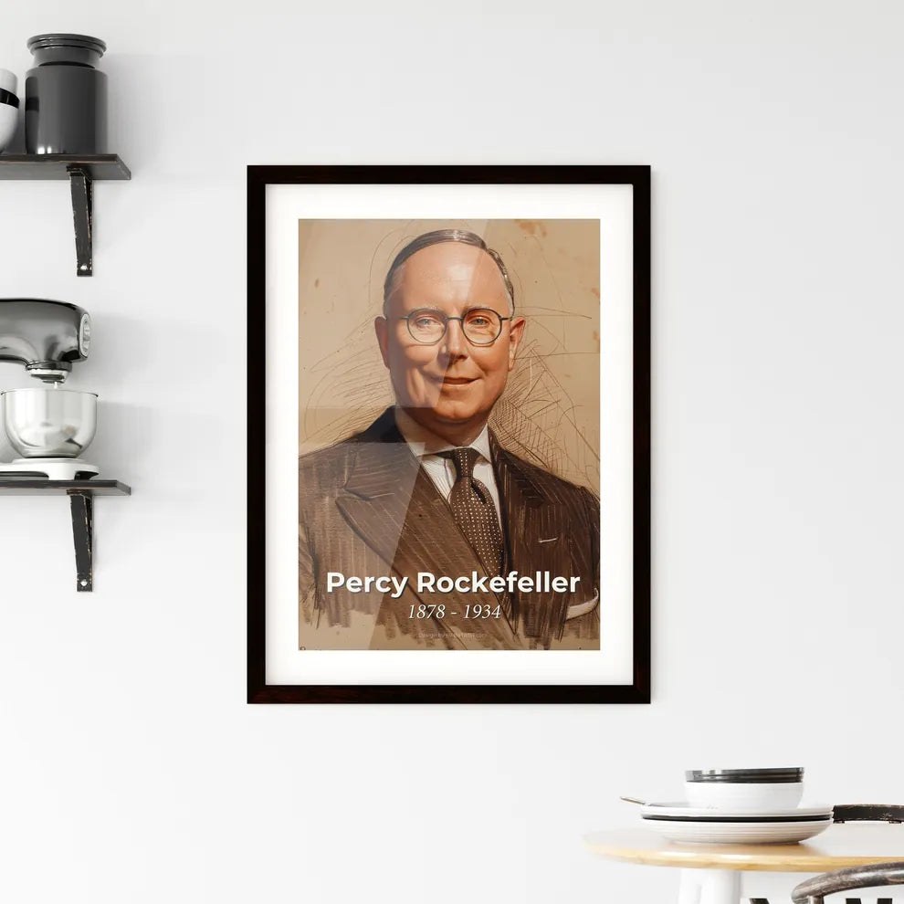 Elegant Portrait of Percy Rockefeller Hangings
