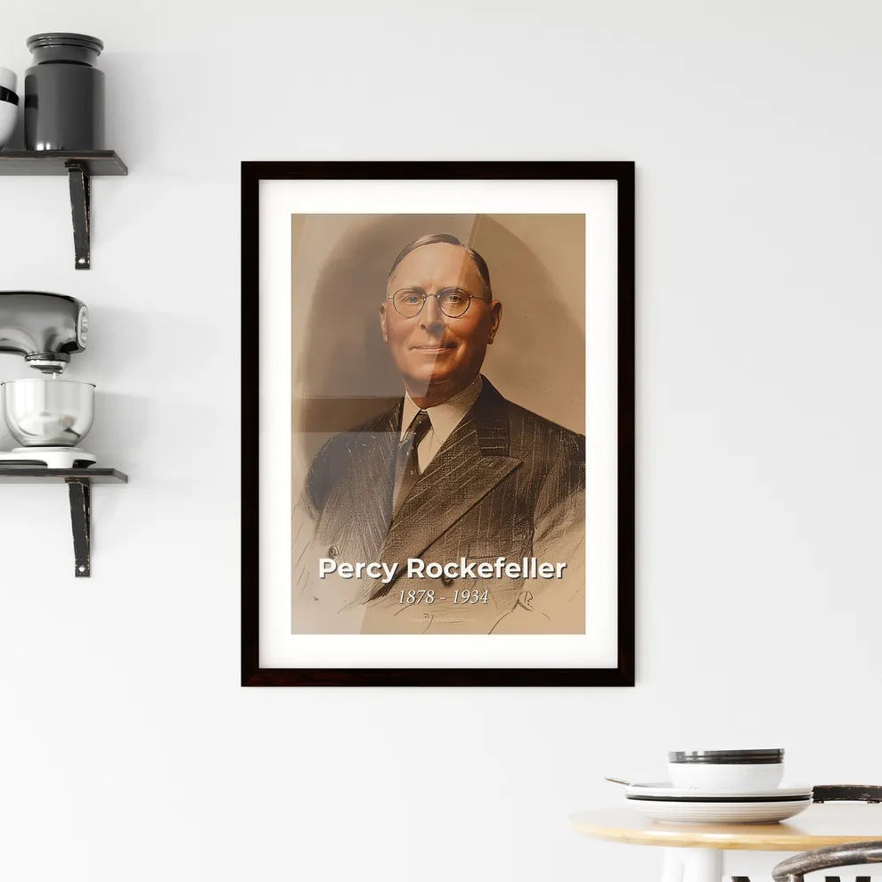 Elegantly Modern Portrait of Percy Rockefeller Hangings
