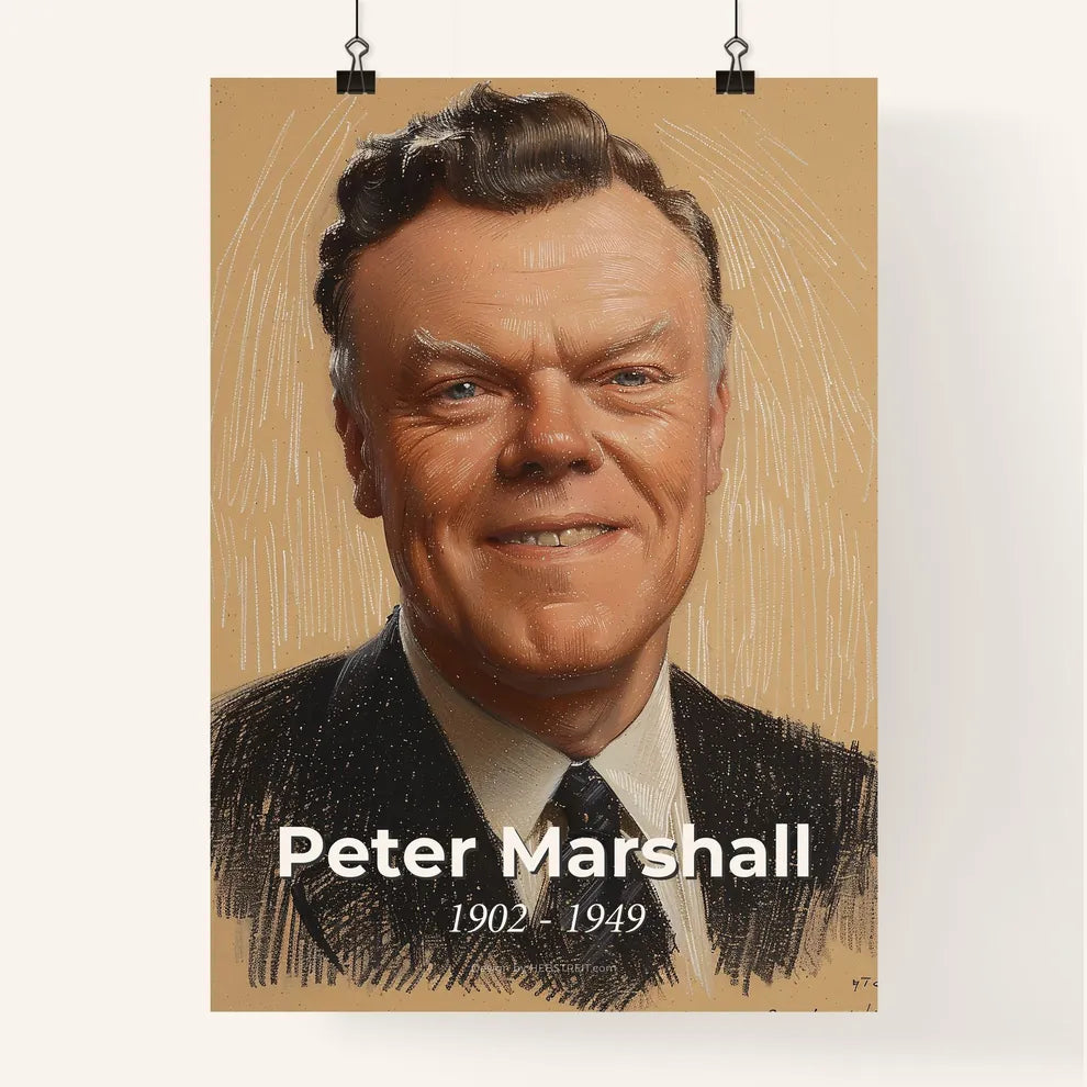 Dynamic Portrait of Peter Marshall Poster