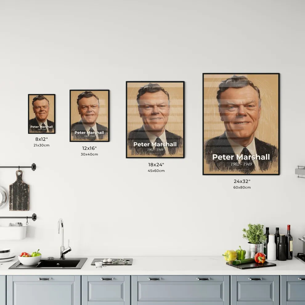 Dynamic Portrait of Peter Marshall Size Chart