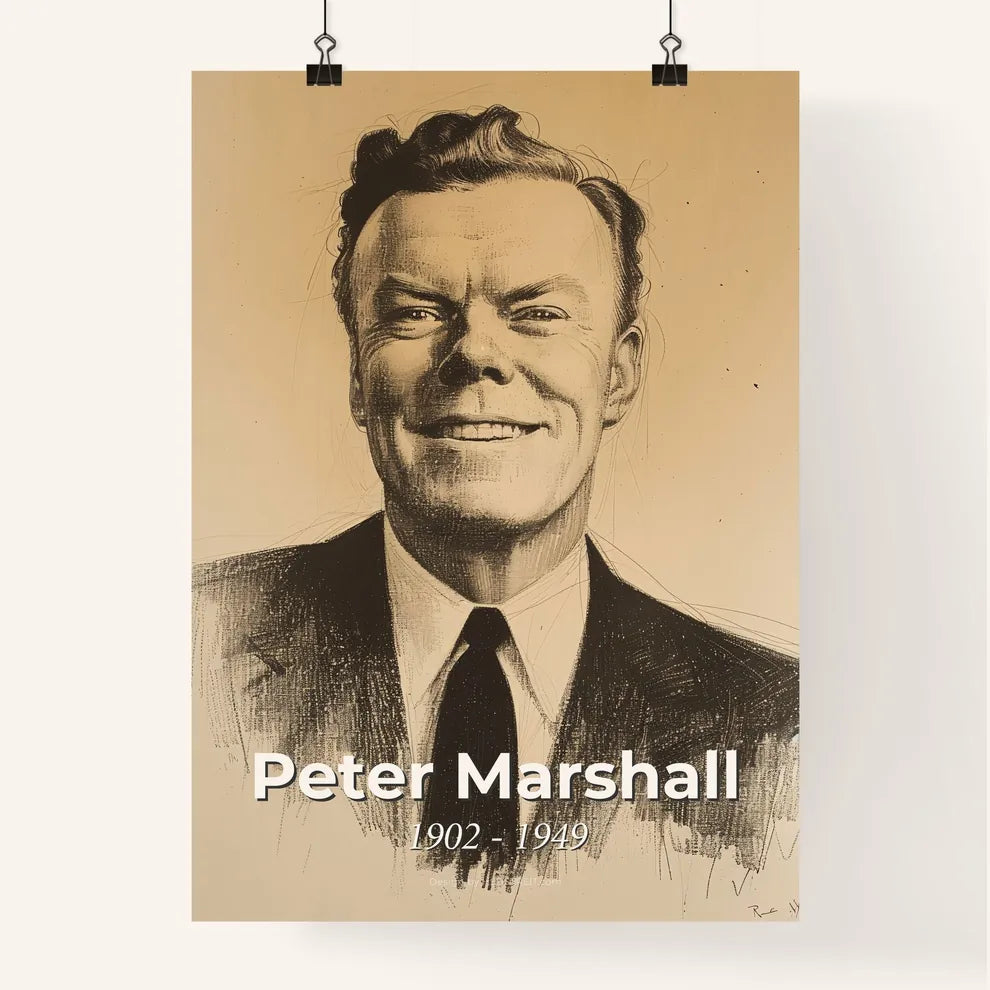 Dynamic Portrait of Peter Marshall Poster