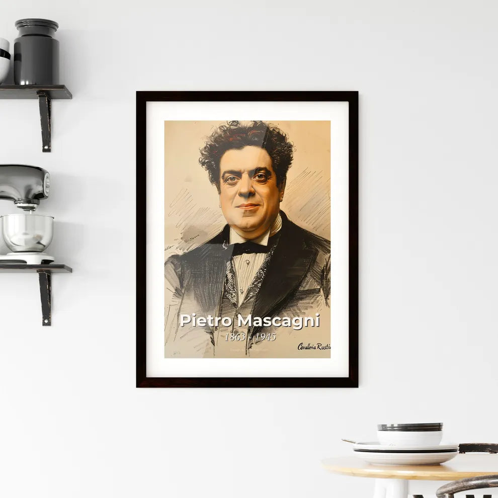 Enchanting Portrait of Pietro Mascagni Hangings