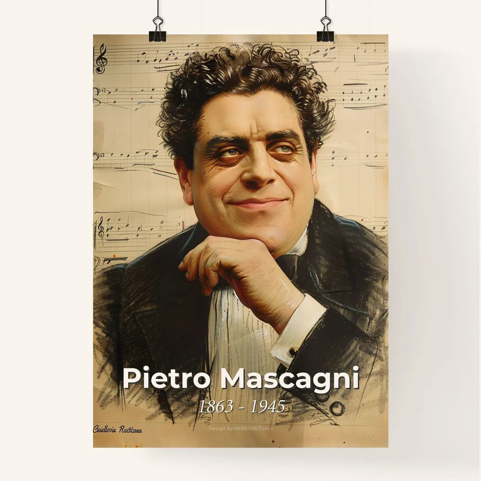 Elegant Tribute to Pietro Mascagni Poster