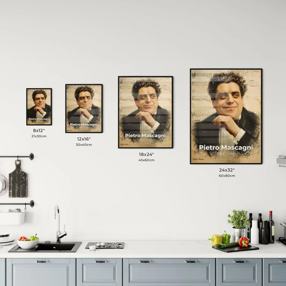 Elegant Tribute to Pietro Mascagni Size Chart