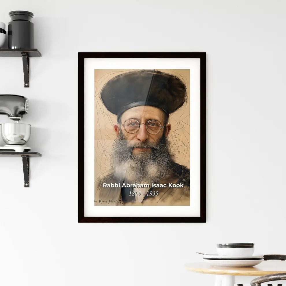 Elegant Portrait of Rabbi Kook Hangings