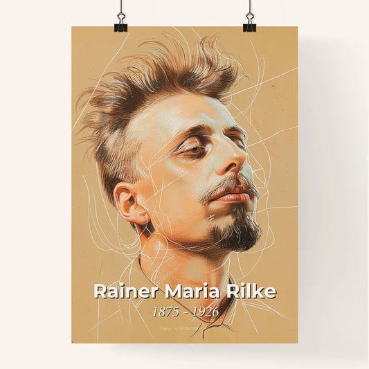 Elegant Rainer Maria Rilke Portrait Poster