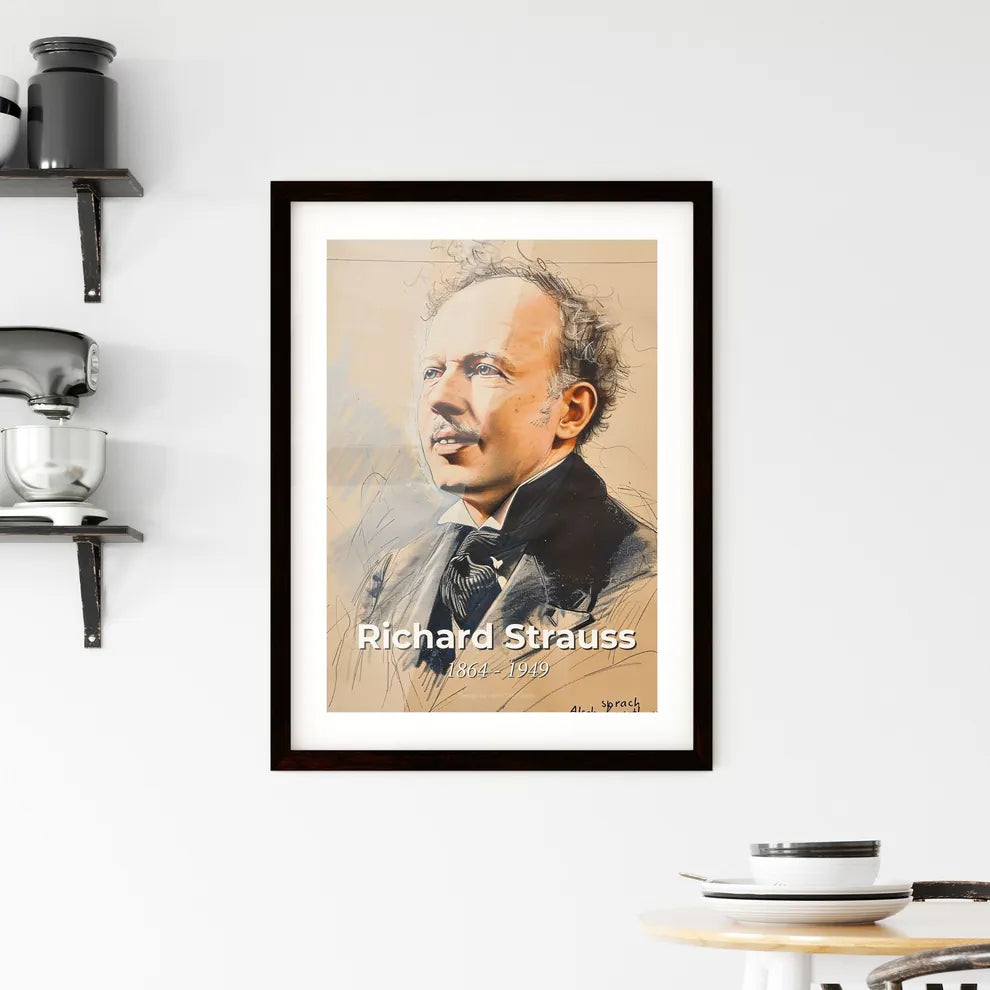 Dynamic Portrait of Richard Strauss Hangings