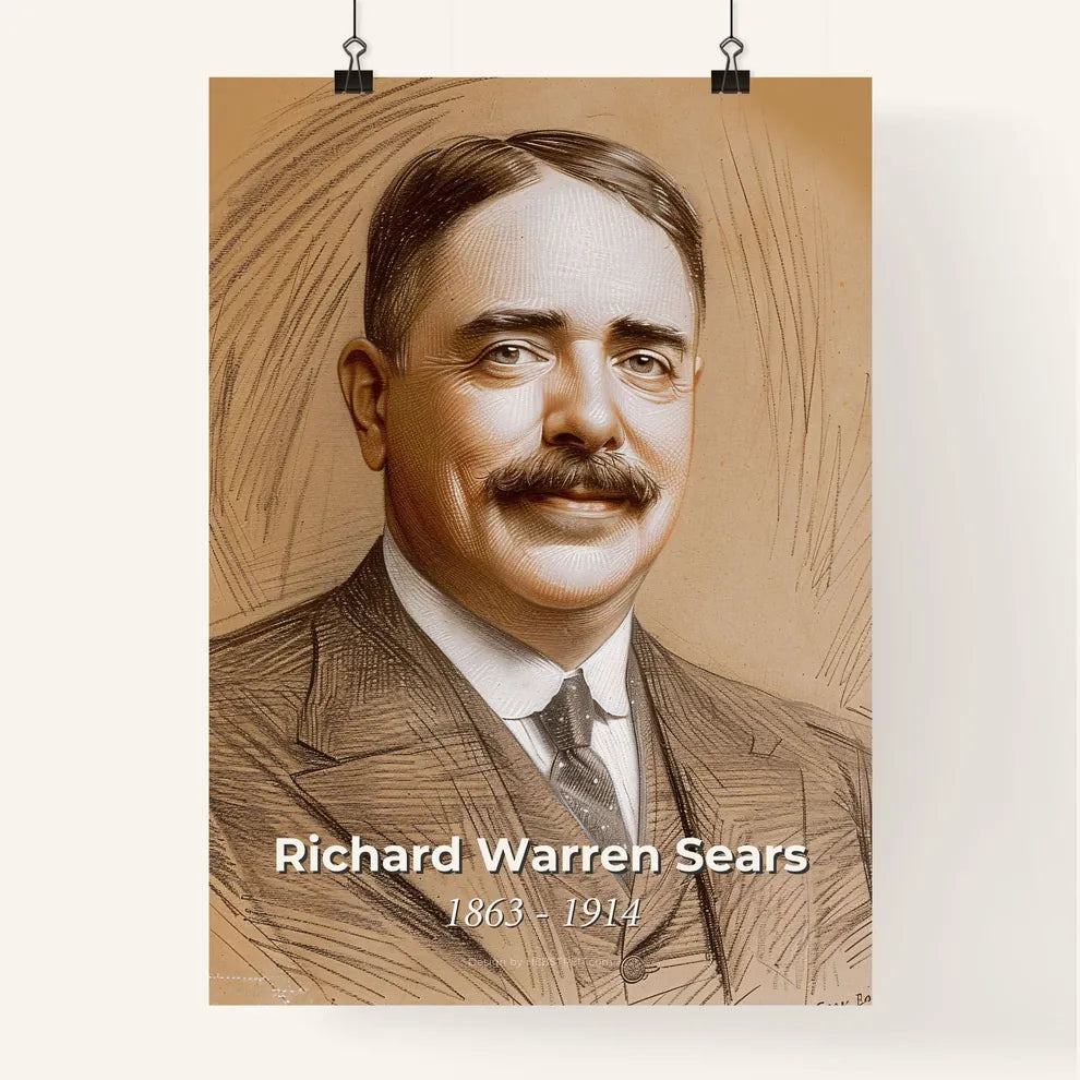 Dynamic Portrait of Richard Warren Sears Poster