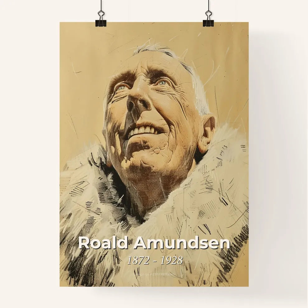 Captivating Portrait of Roald Amundsen Poster