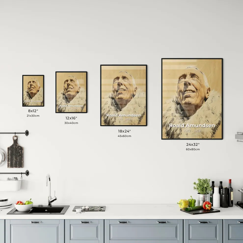 Captivating Portrait of Roald Amundsen Size Chart