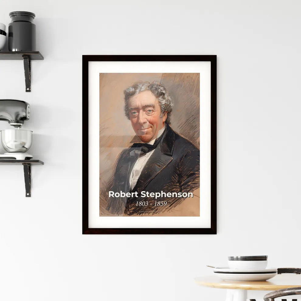Elegant Contemporary Portrait of Robert Stephenson Hangings
