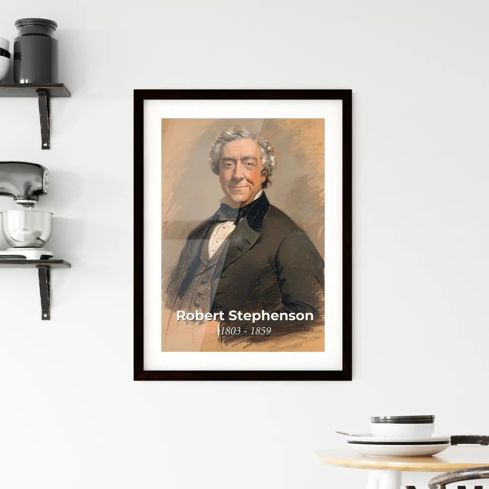 Elegant Portrait of Robert Stephenson Hangings