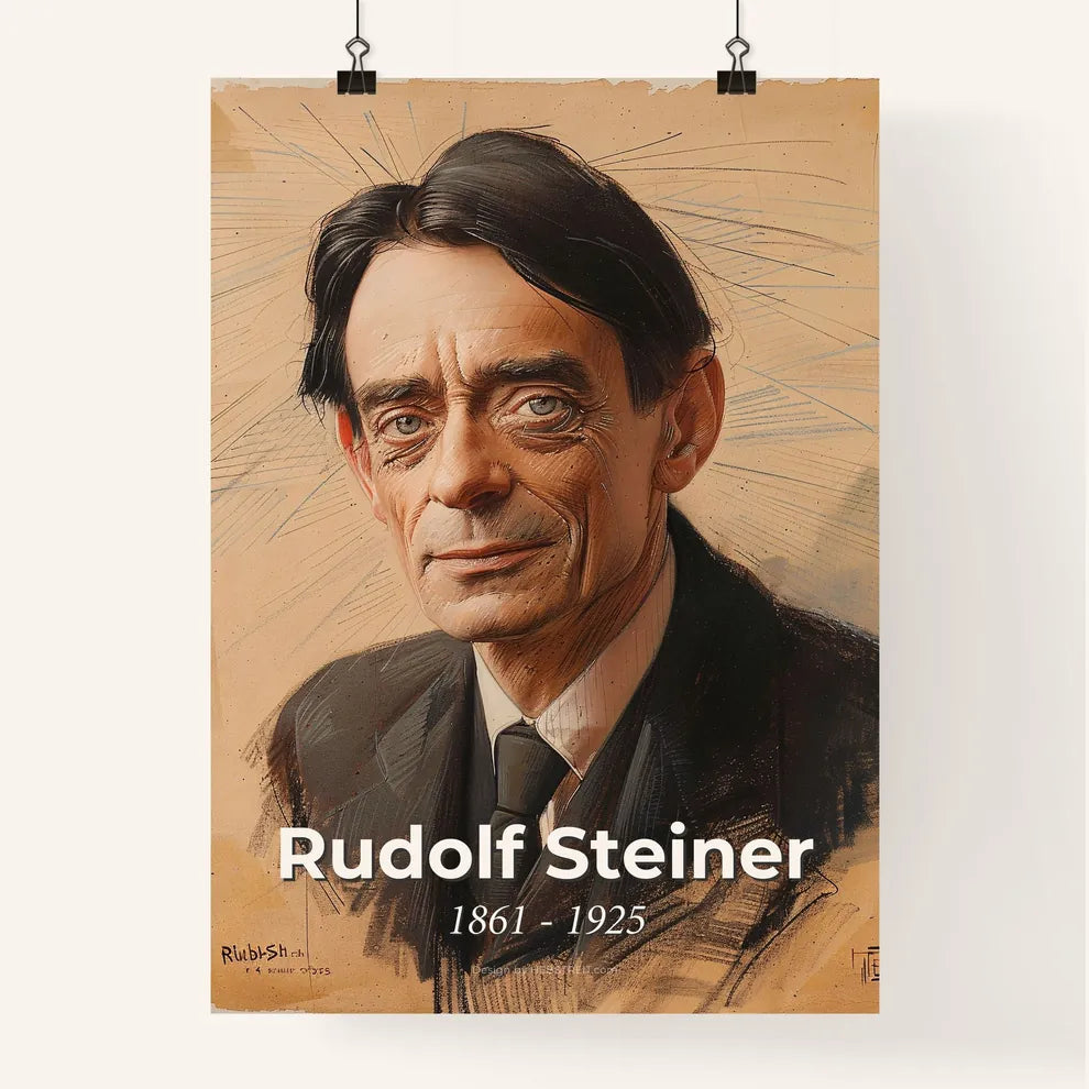 Dynamic Portrait of Rudolf Steiner Poster