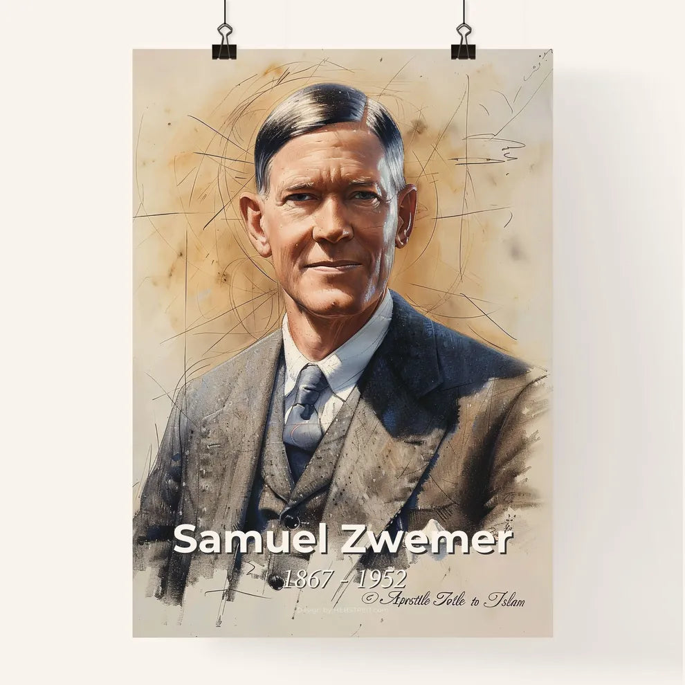 Radiant Portrait of Samuel Zwemer Poster