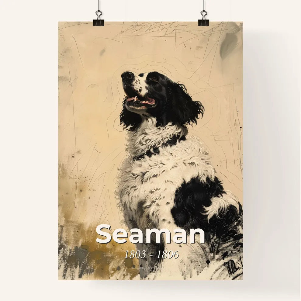 Whimsical Seaman: Lewis & Clark's Beloved Newfoundland  Poster