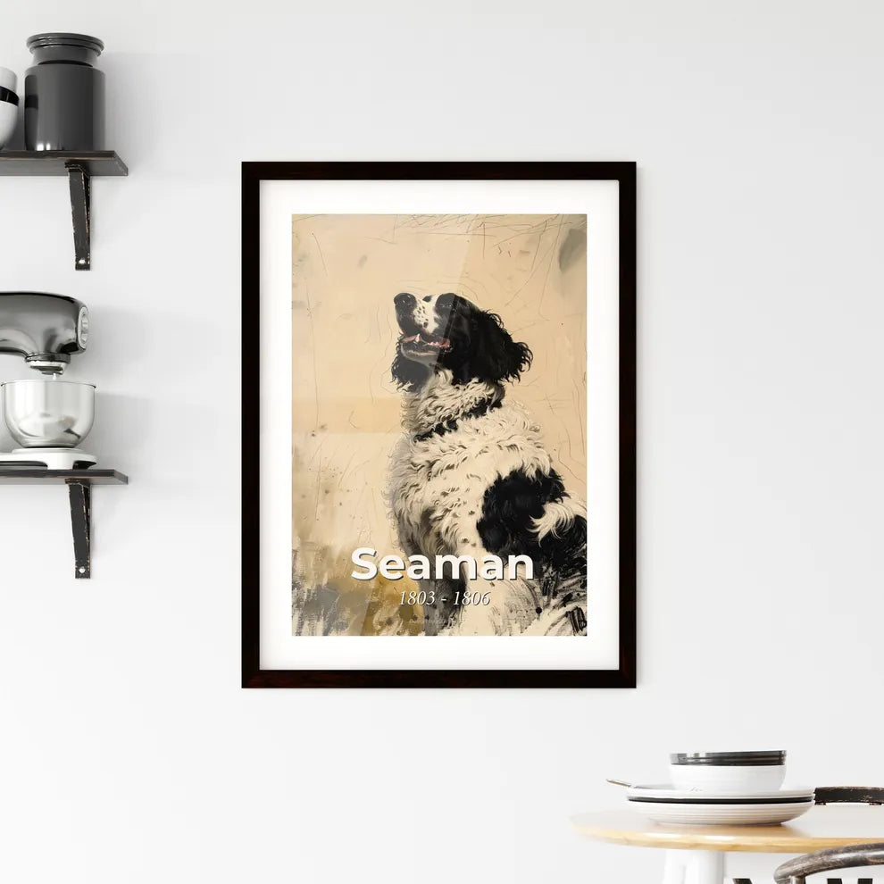 Whimsical Seaman: Lewis & Clark's Beloved Newfoundland  Framed Print