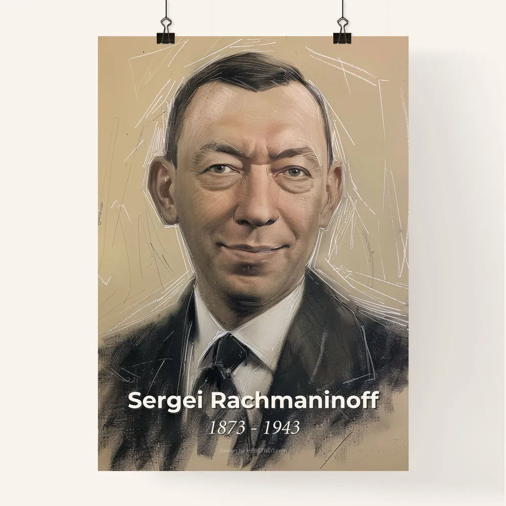 Sergei Rachmaninoff Poster