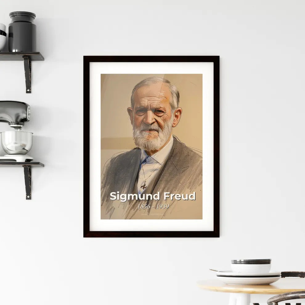 Elegant Portrait of Sigmund Freud Hangings