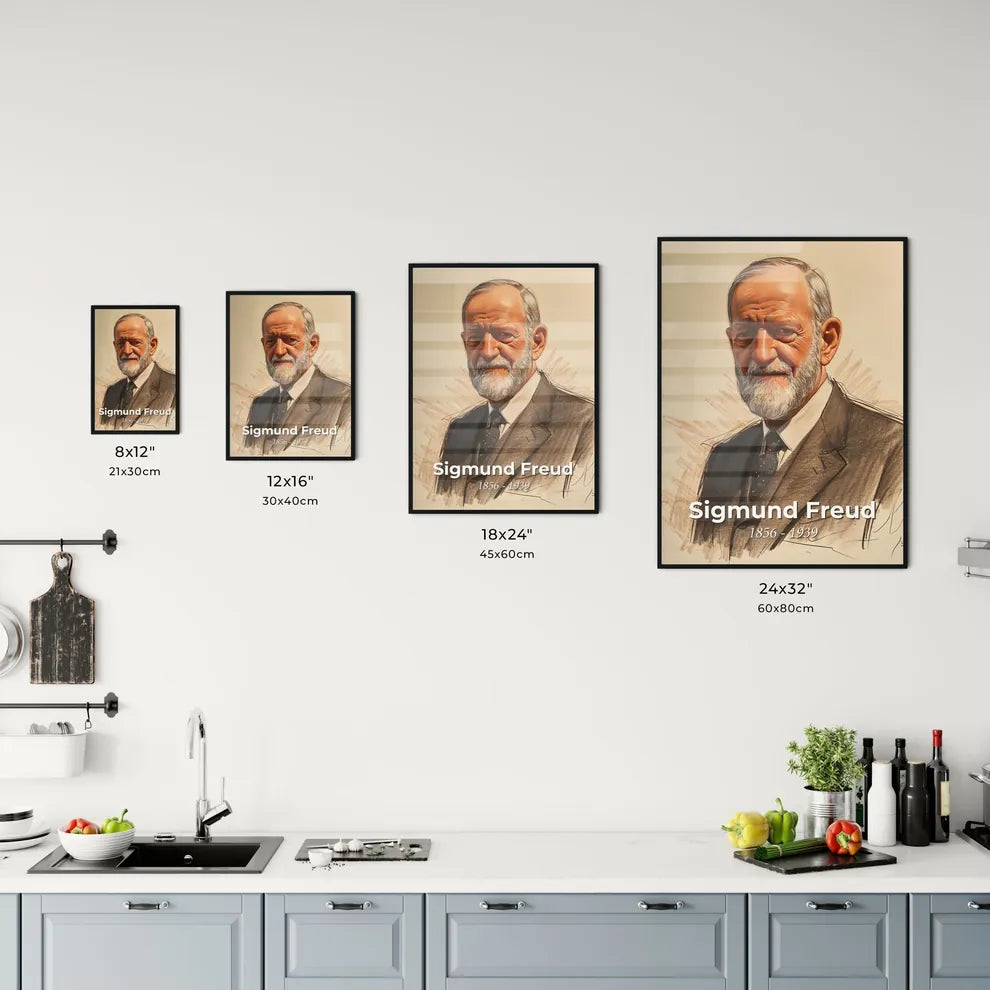 Dynamic Portrait of Sigmund Freud Size Chart