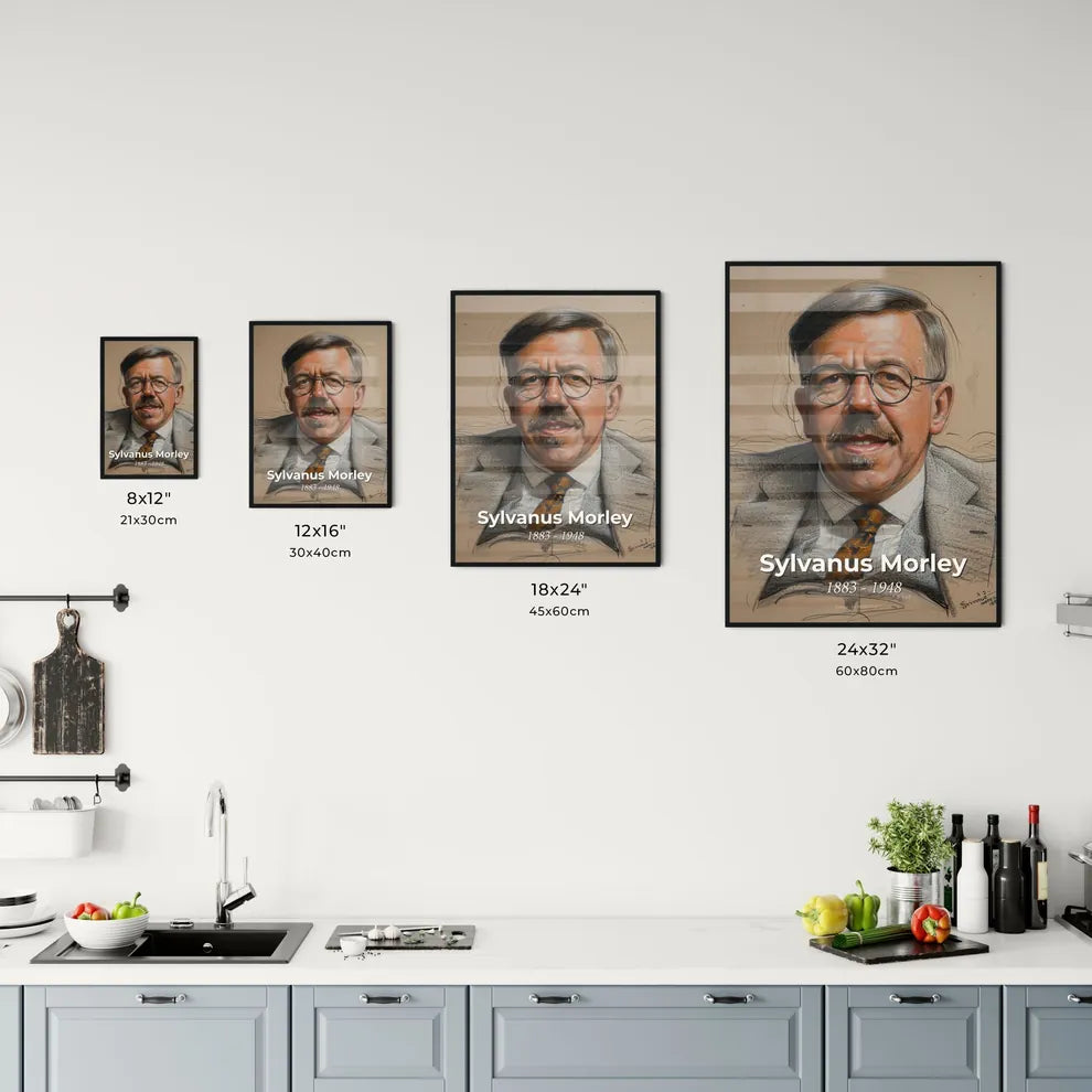Radiant Portrait of Sylvanus Morley Size Chart