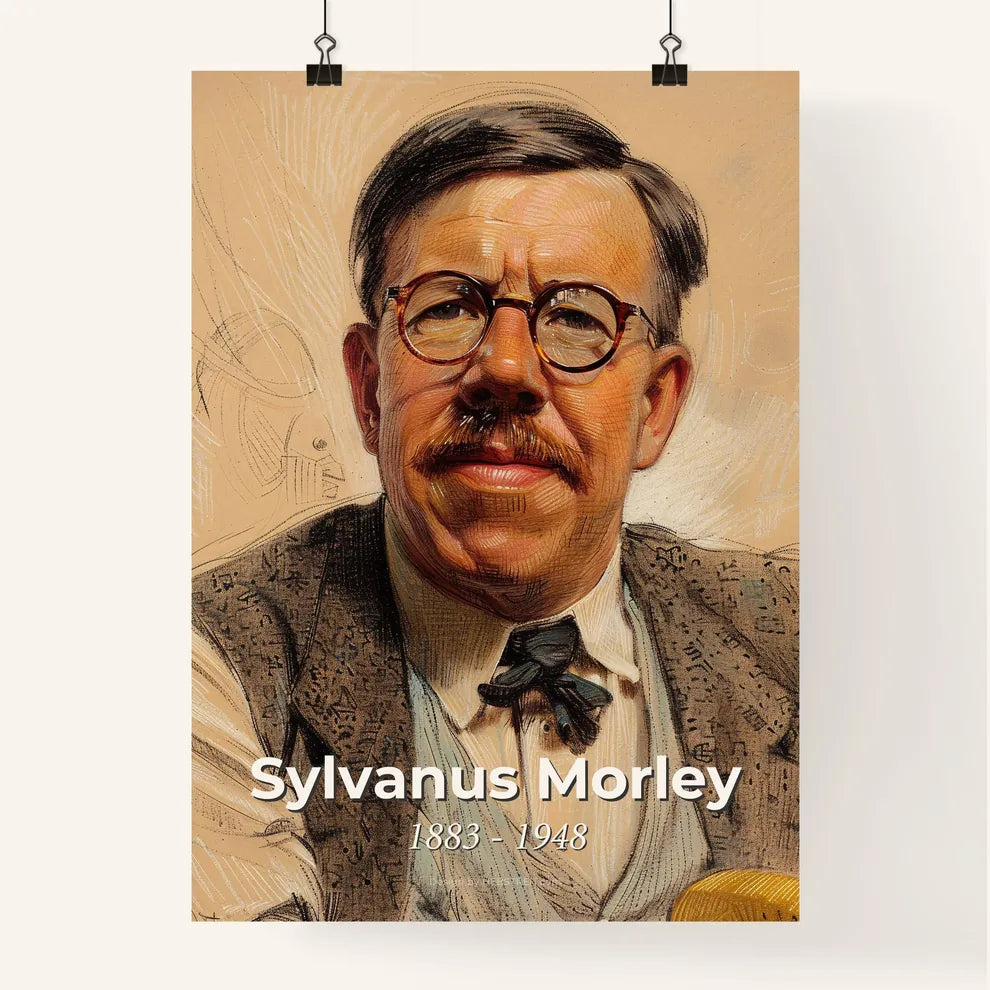 Elegant Sylvanus Morley Portrait Poster