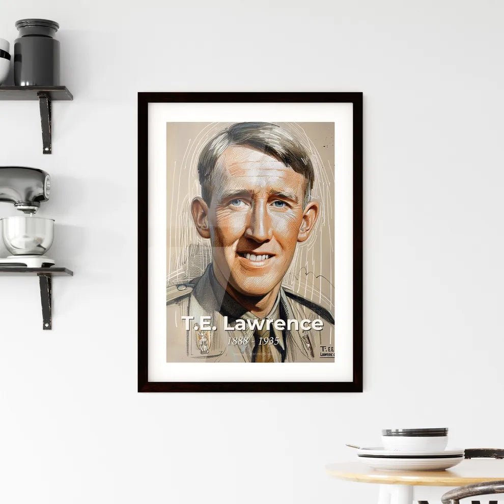 Stunning Portrait of T.E. Lawrence Hangings