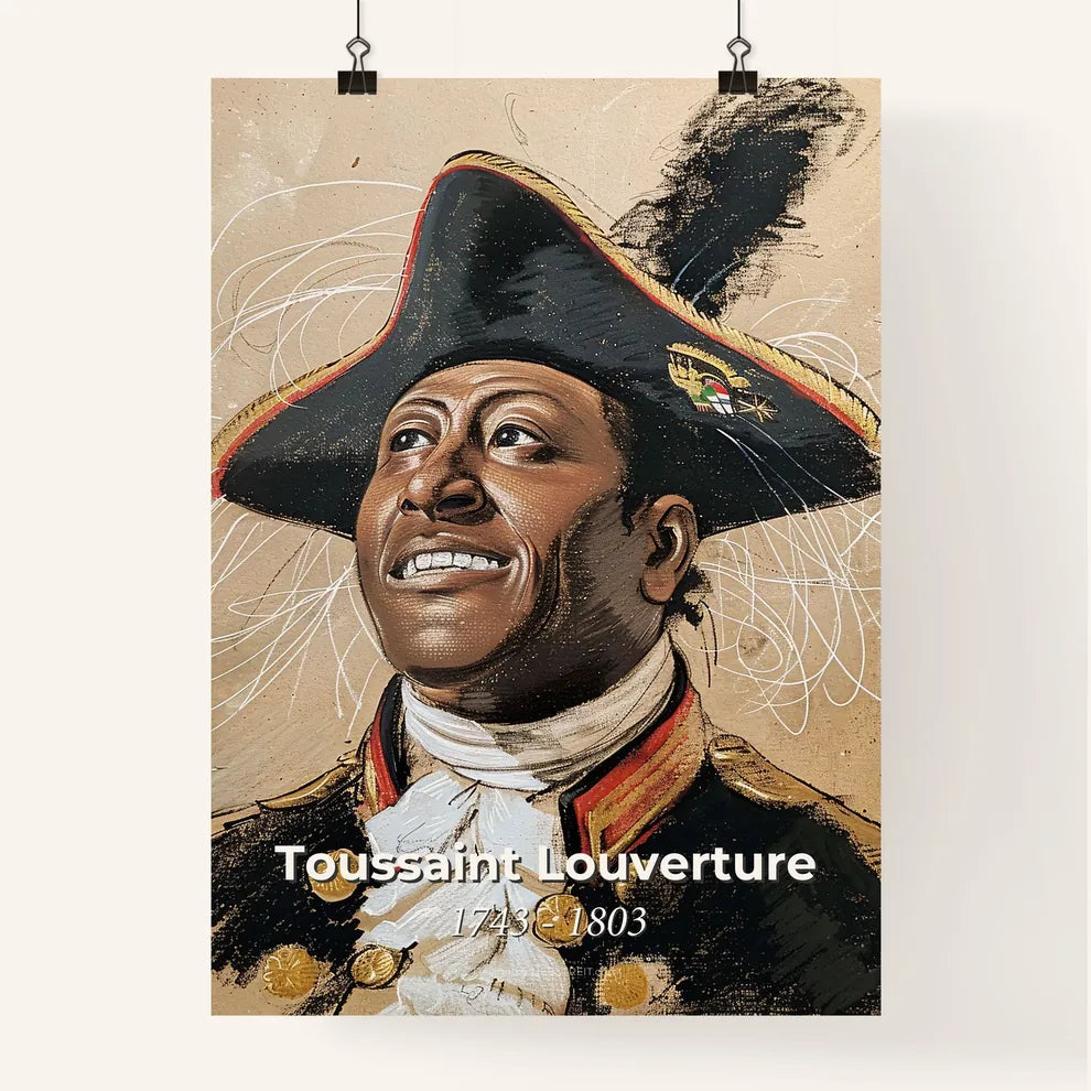 Vibrant Portrait of Toussaint Poster