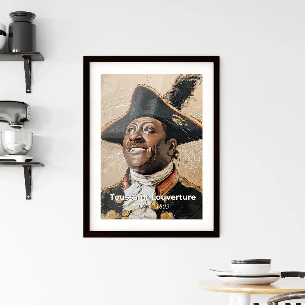 Vibrant Portrait of Toussaint Framed Print