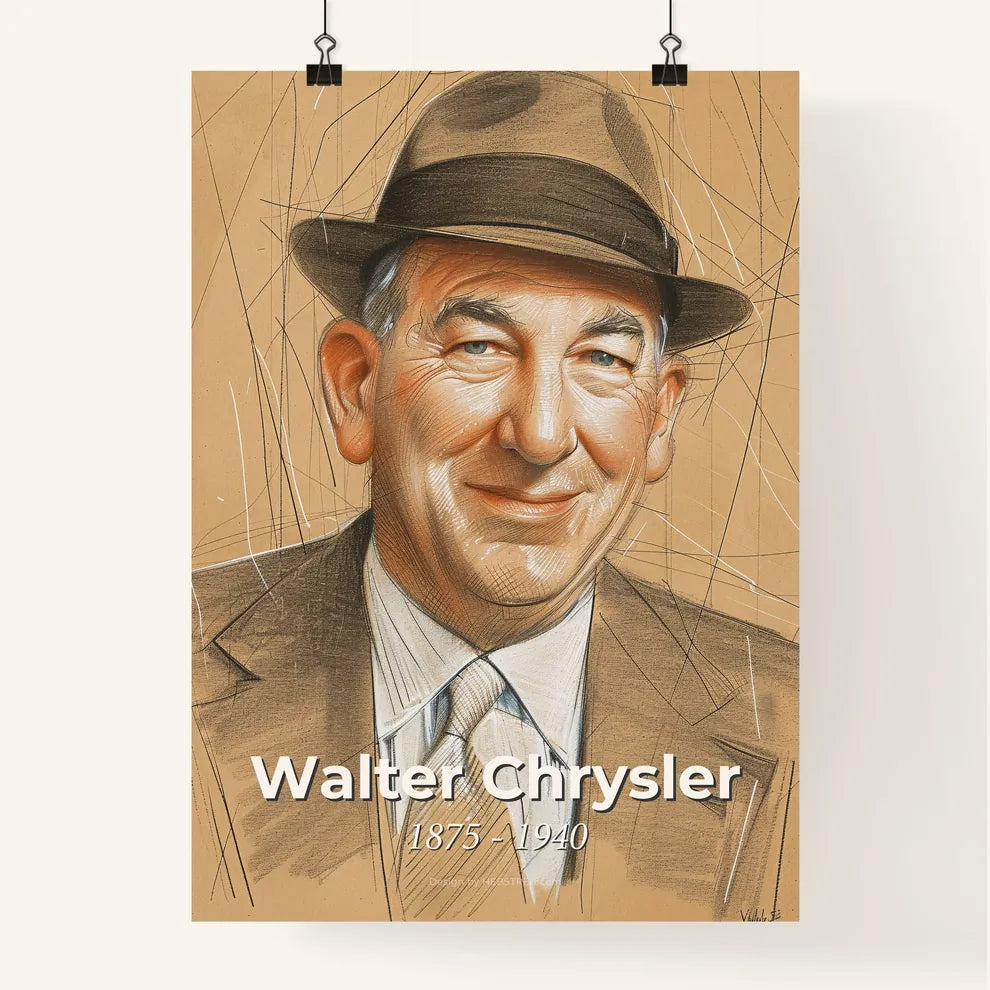 Dynamic Portrait of Walter Chrysler Poster