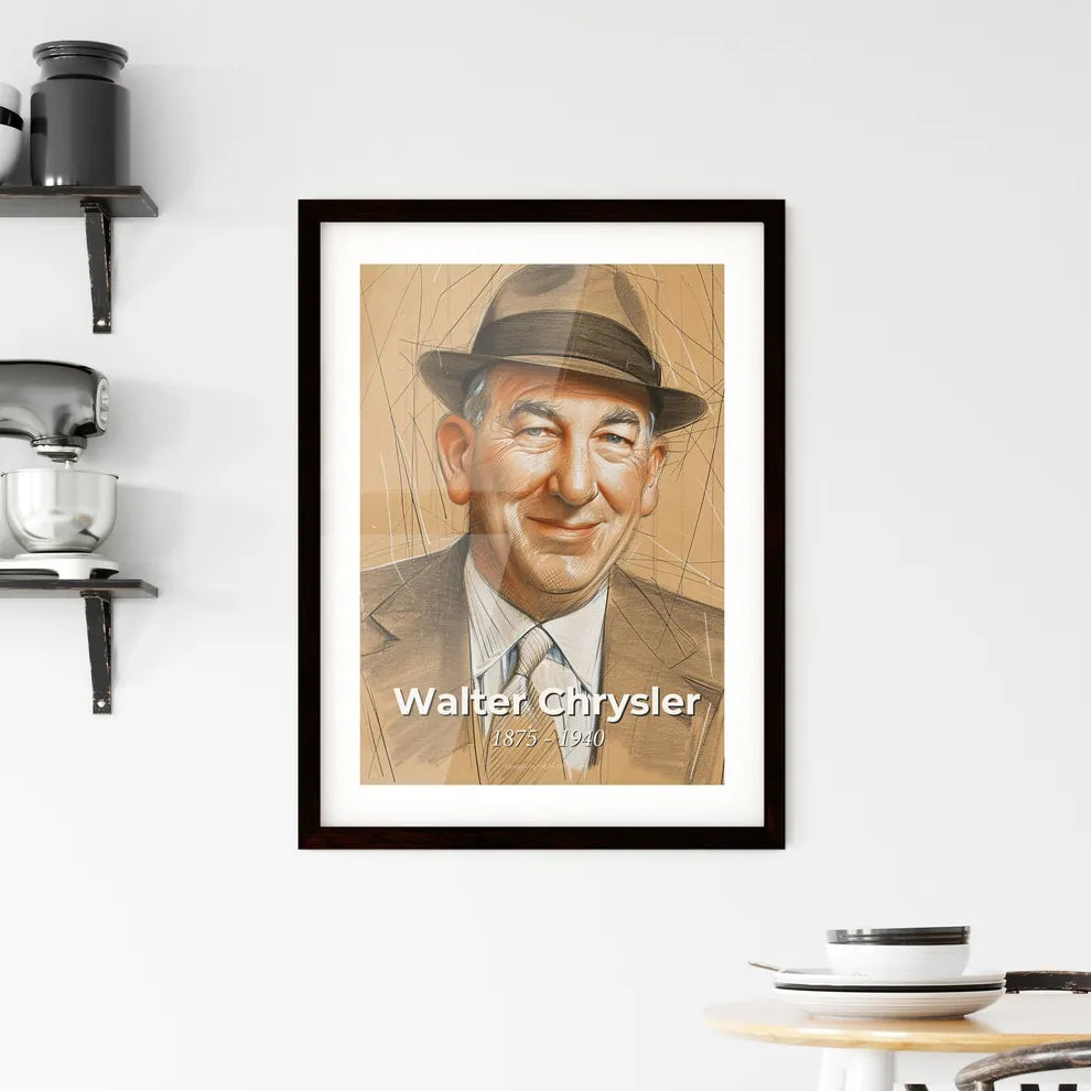 Dynamic Portrait of Walter Chrysler Hangings