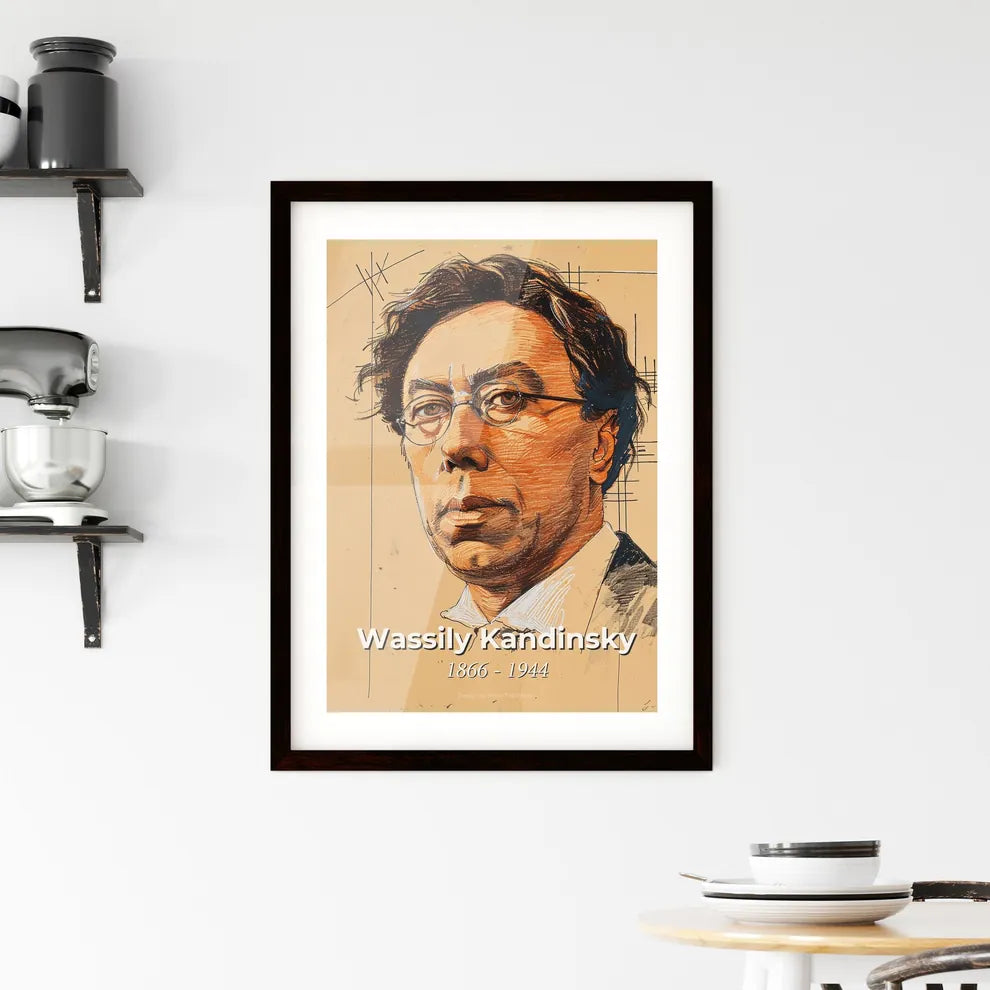 Elegant Abstract Portrait Inspired by Wassily Kandinsky  Hangings