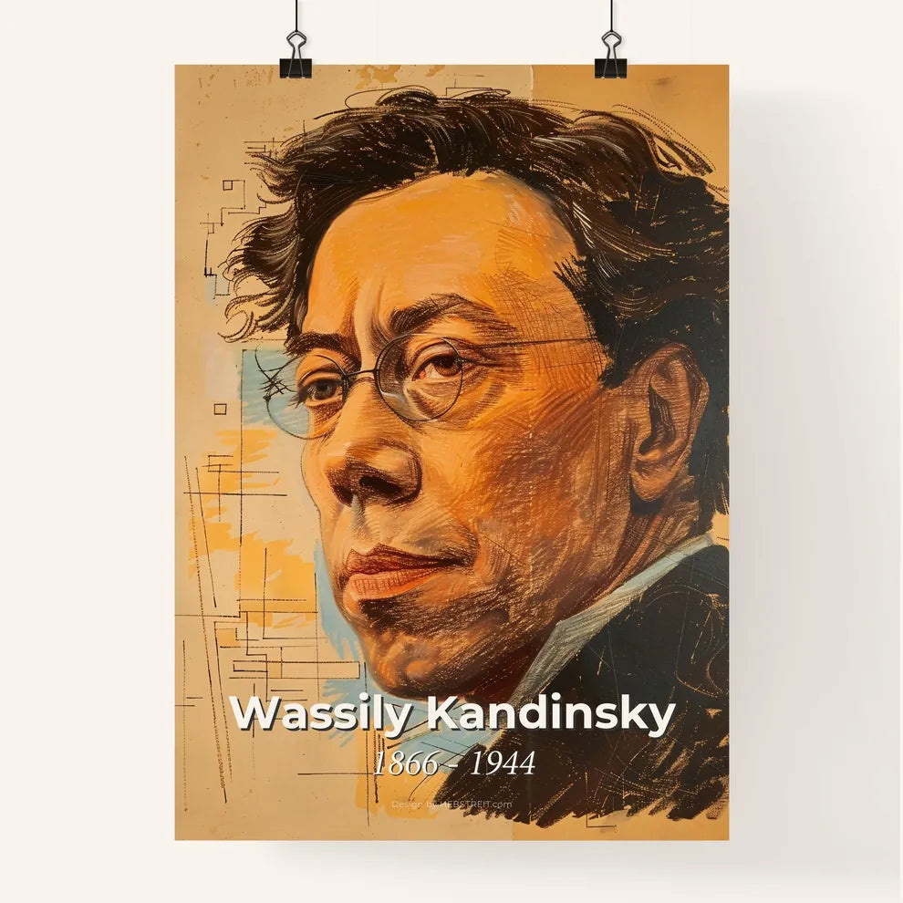 Dynamic Abstract Portrait of Wassily Kandinsky  Poster