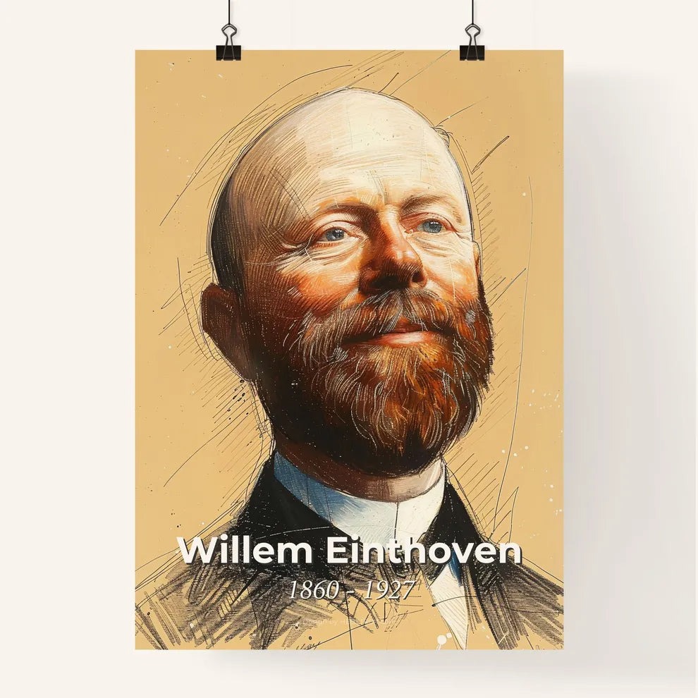 Vibrant Portrait of Willem Einthoven Poster