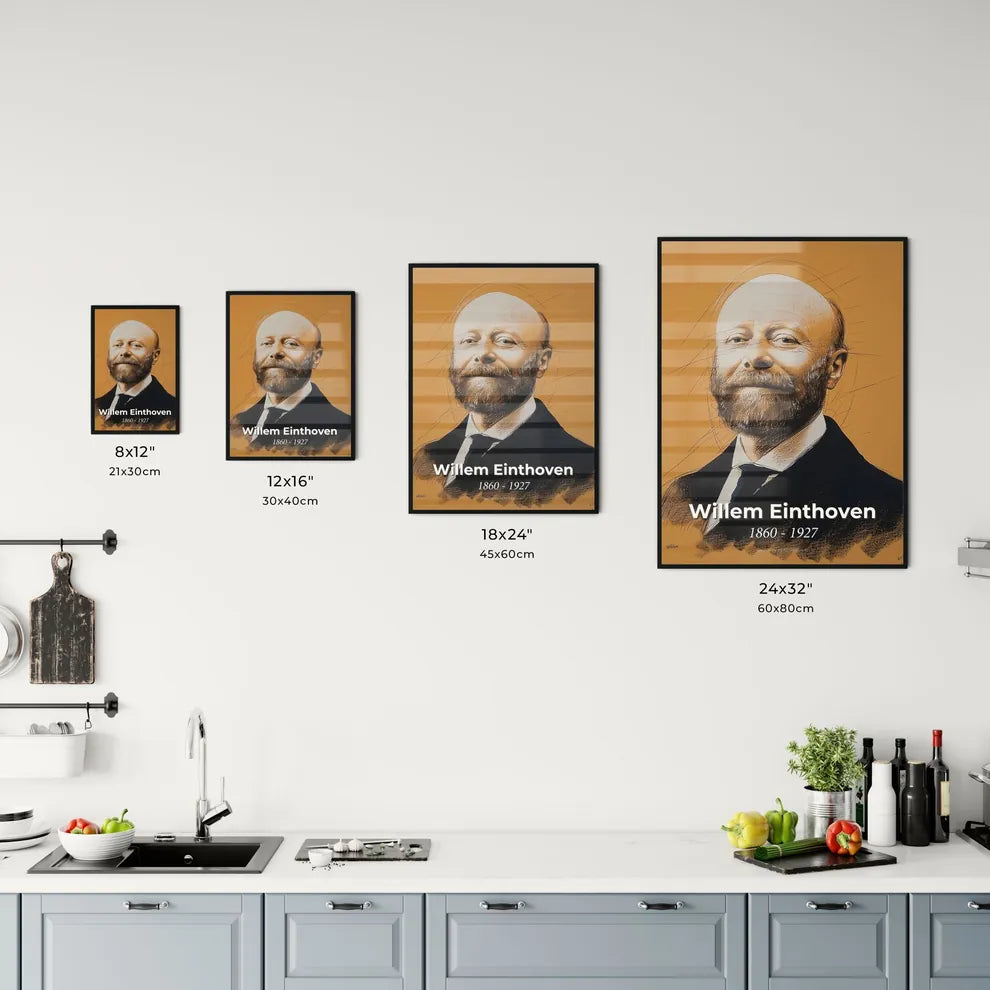 Portrait of Willem Einthoven Size Chart
