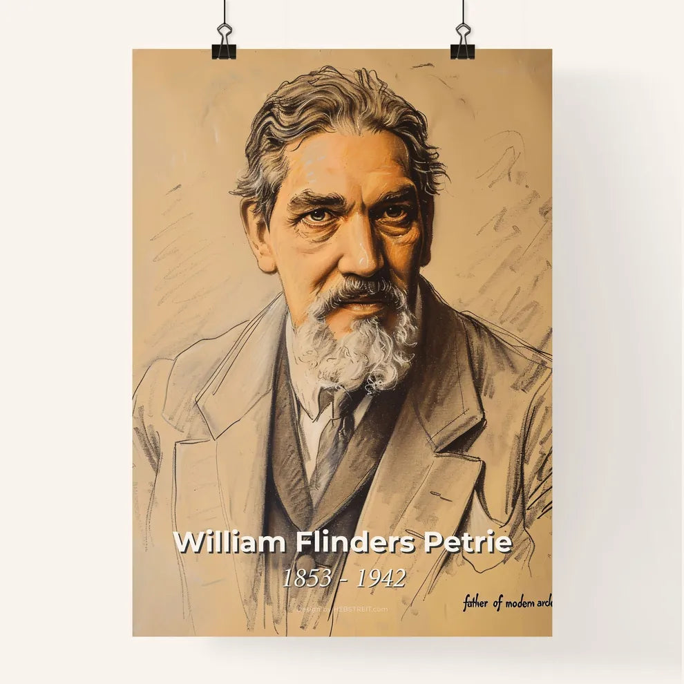 Elegant Tribute to William Flinders Petrie Poster