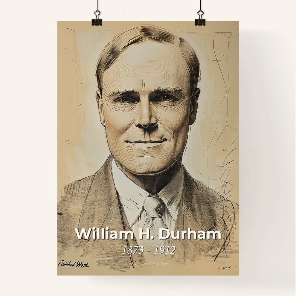Radiant Portrait of William H. Durham Poster